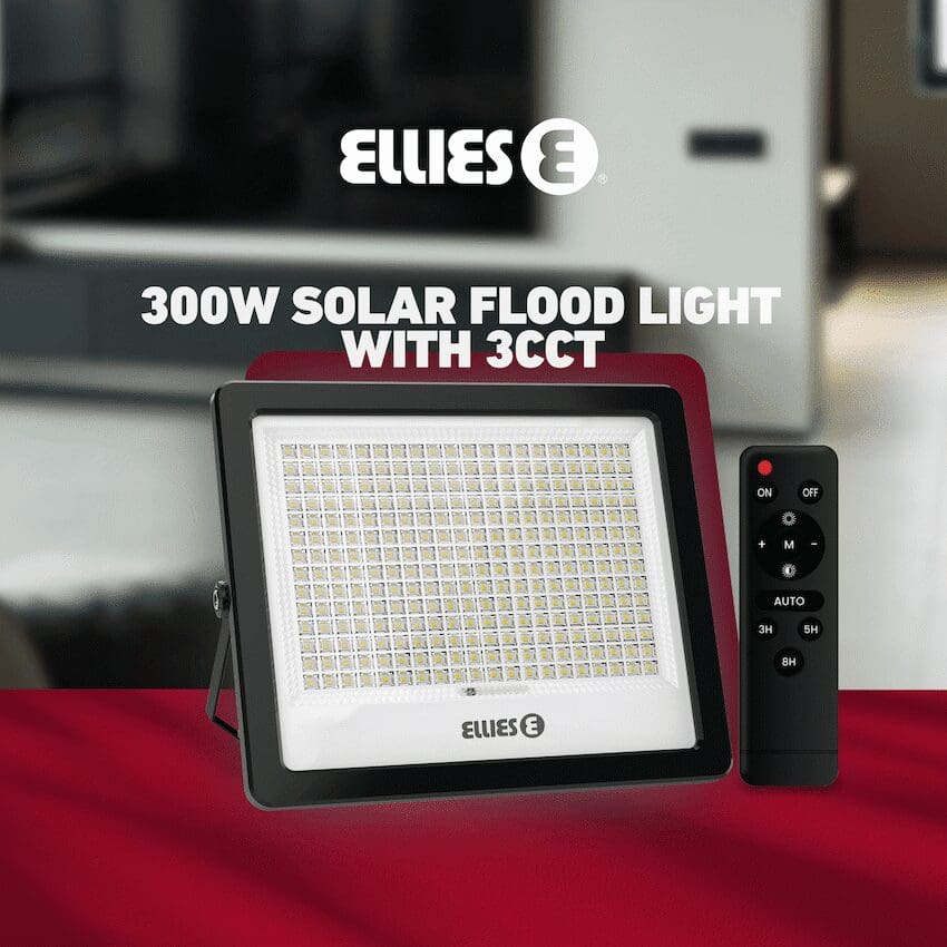 Ellies Nebula Series 300W Solar Flood Light with 3CCT -BK - Image 4