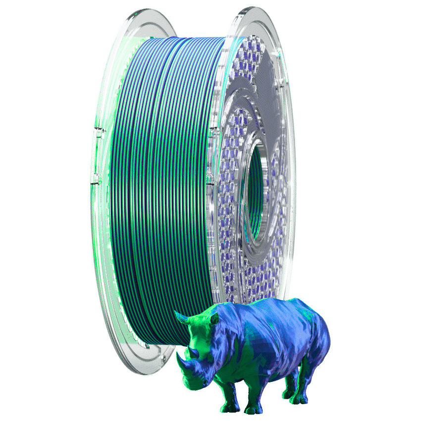 SA Filament Dual Silk PLA Filament 750g - Sapphire Forest