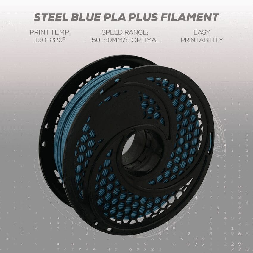 SA Filament Silk PLA Plus Filament 1kg - Steel Blue - Image 2