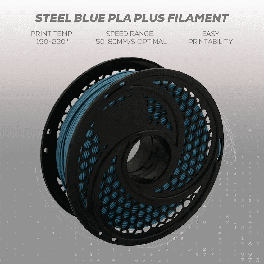 SA Filament Silk PLA Plus Filament 1kg - Steel Blue - Image 3