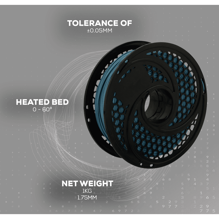 SA Filament Silk PLA Plus Filament 1kg - Steel Blue - Image 4