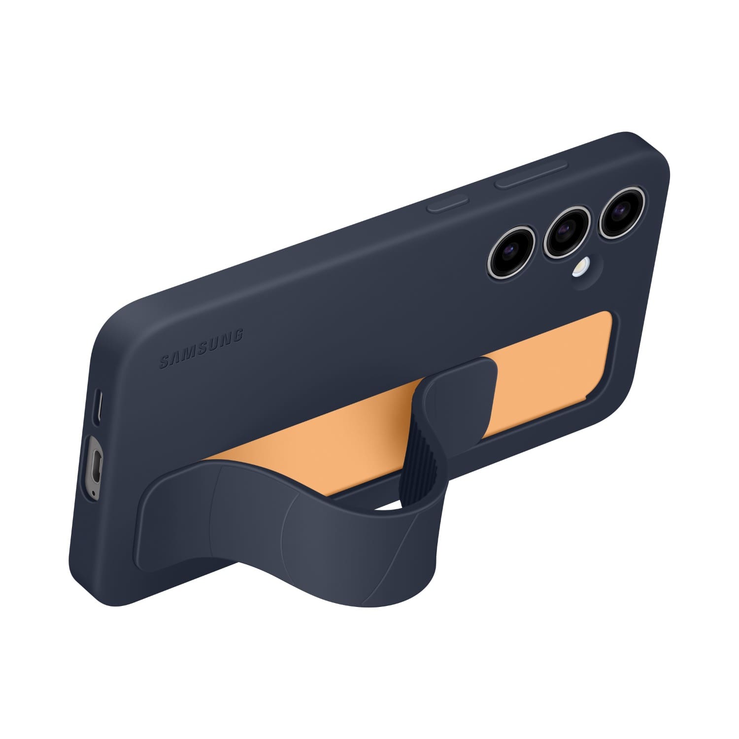 Samsung Standing Grip Cover - Samsung Galaxy S24 FE - Blue Black - Image 4