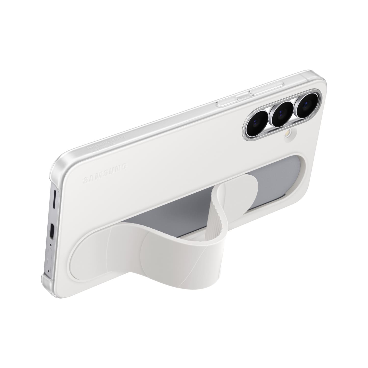 Samsung Standing Grip Cover - Samsung Galaxy S25 FE - White - Image 4