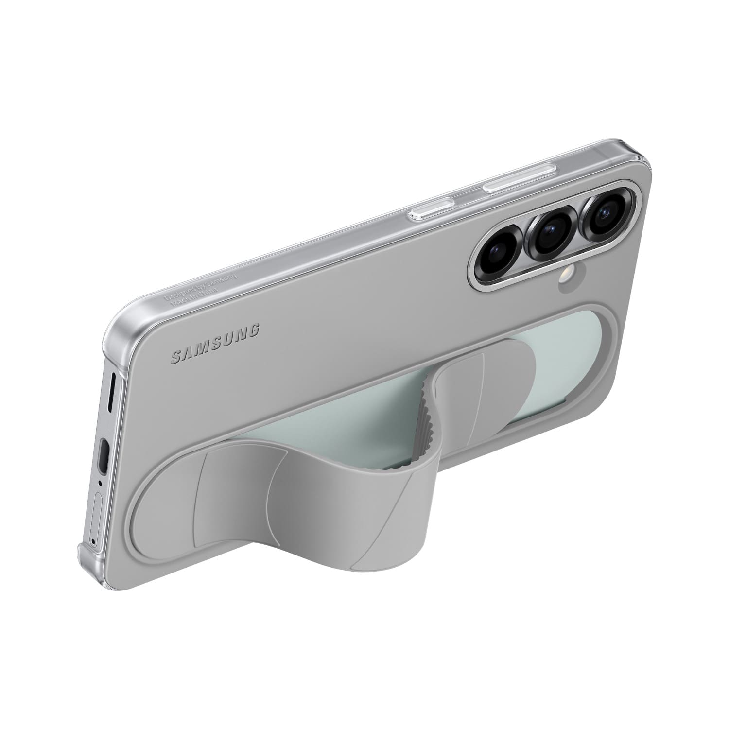 Samsung Standing Grip Cover - Samsung Galaxy S25 - Grey - Image 3