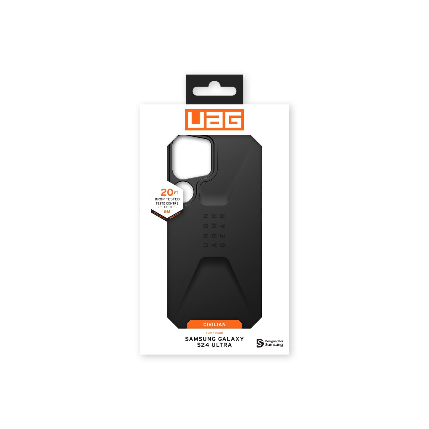 UAG Civilian Case - Samsung Galaxy S24 Ultra - Black - Image 4