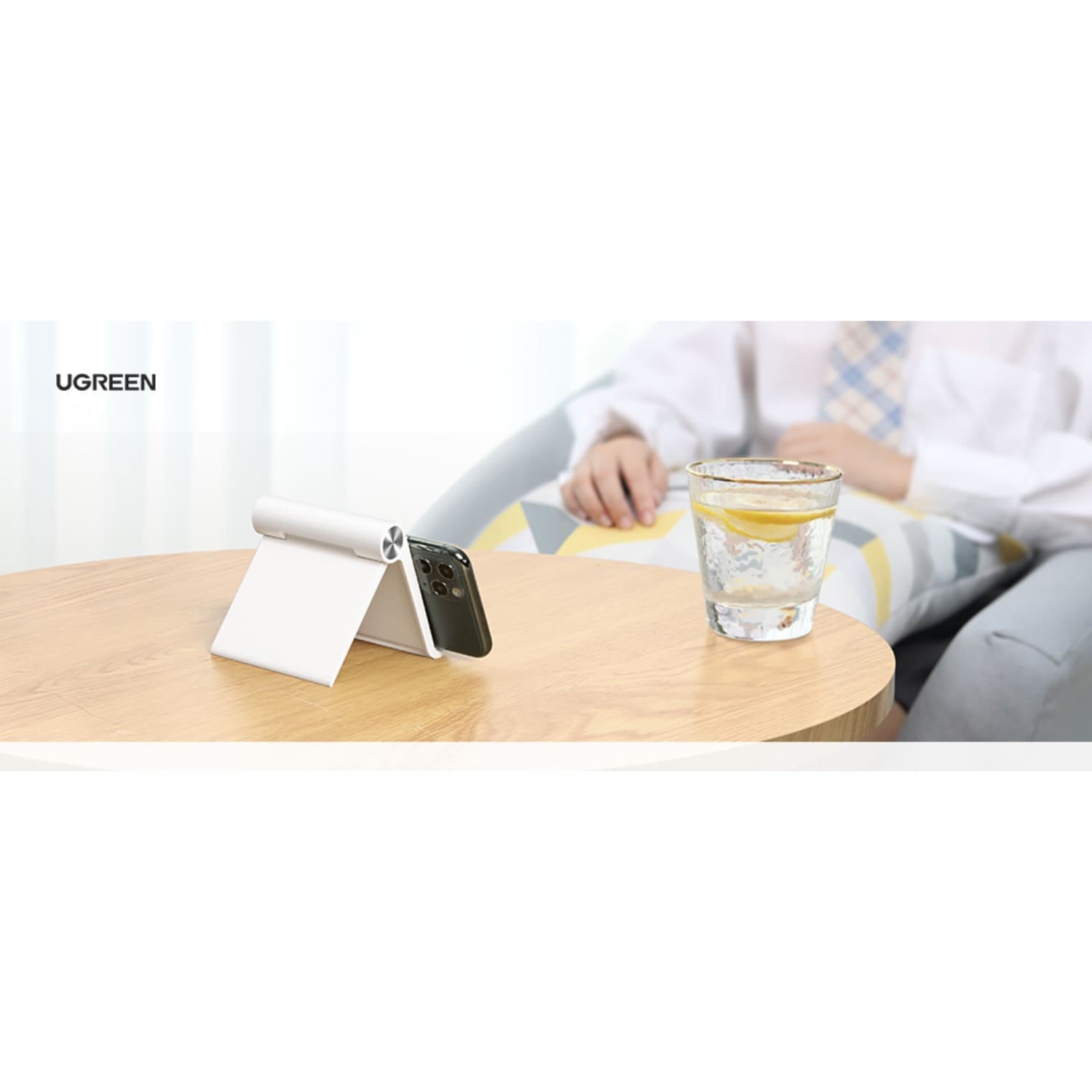 UGREEN Multi-Angle Phone Stand - White - Image 2