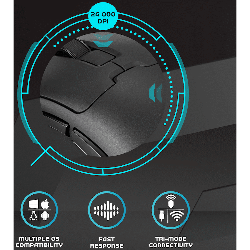 Volkano gaming Arc Ultra-Lightweight Rechargeable Gaming Mouse - Image 2