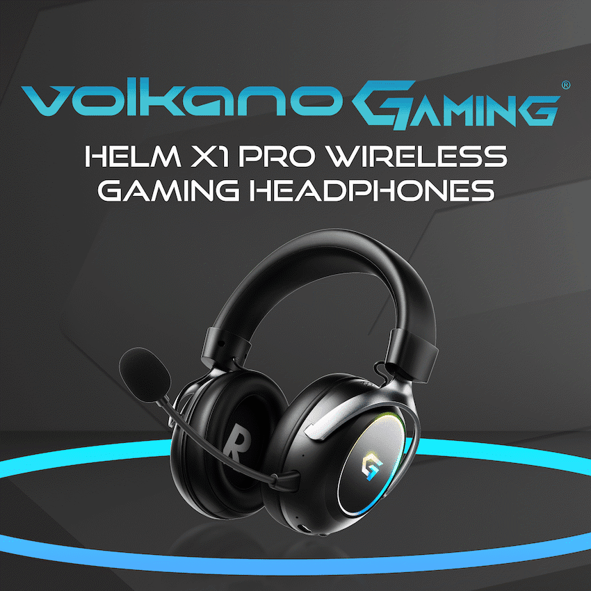 Volkano gaming Helm X1 Pro Wireless Gaming headphone with Tri-mode and ENC mic - Image 3