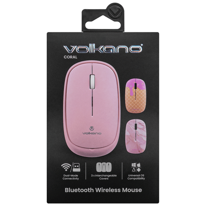 Volkano Coral series Bluetooth Wireless Mouse - Pink - Image 2