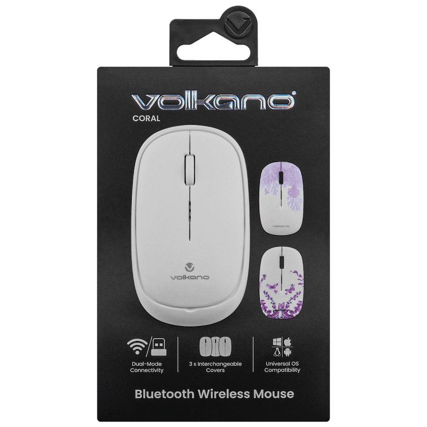 Volkano Coral series Bluetooth Wireless Mouse - White - Image 2