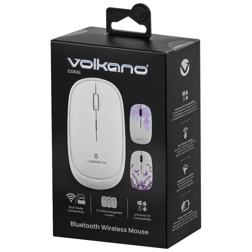 Volkano Coral series Bluetooth Wireless Mouse - White - Image 3