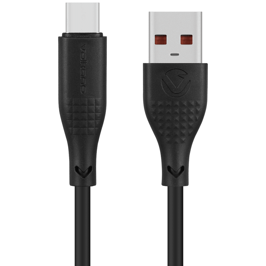 Volkano Nova Series USB A to USB C 100W 1.2m TPE cable- Black