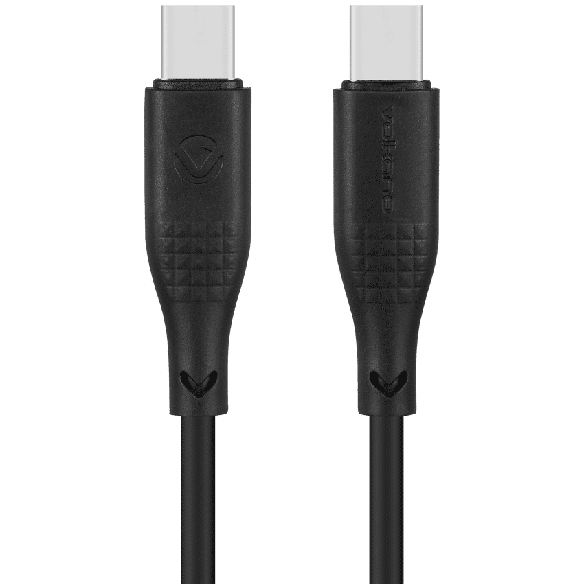 Volkano Nova Series USB C to USB C 100W 1.2m TPE cable-Black