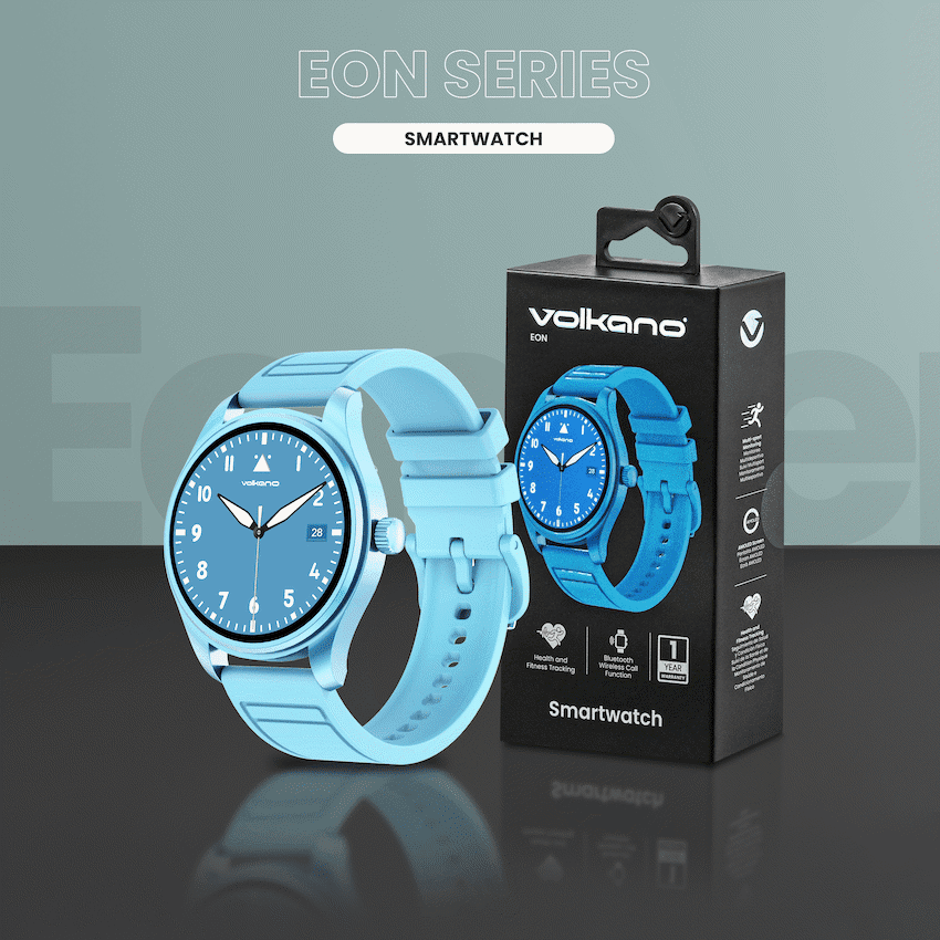 Volkano Eon Series Smartwatch - Light Blue - Image 2