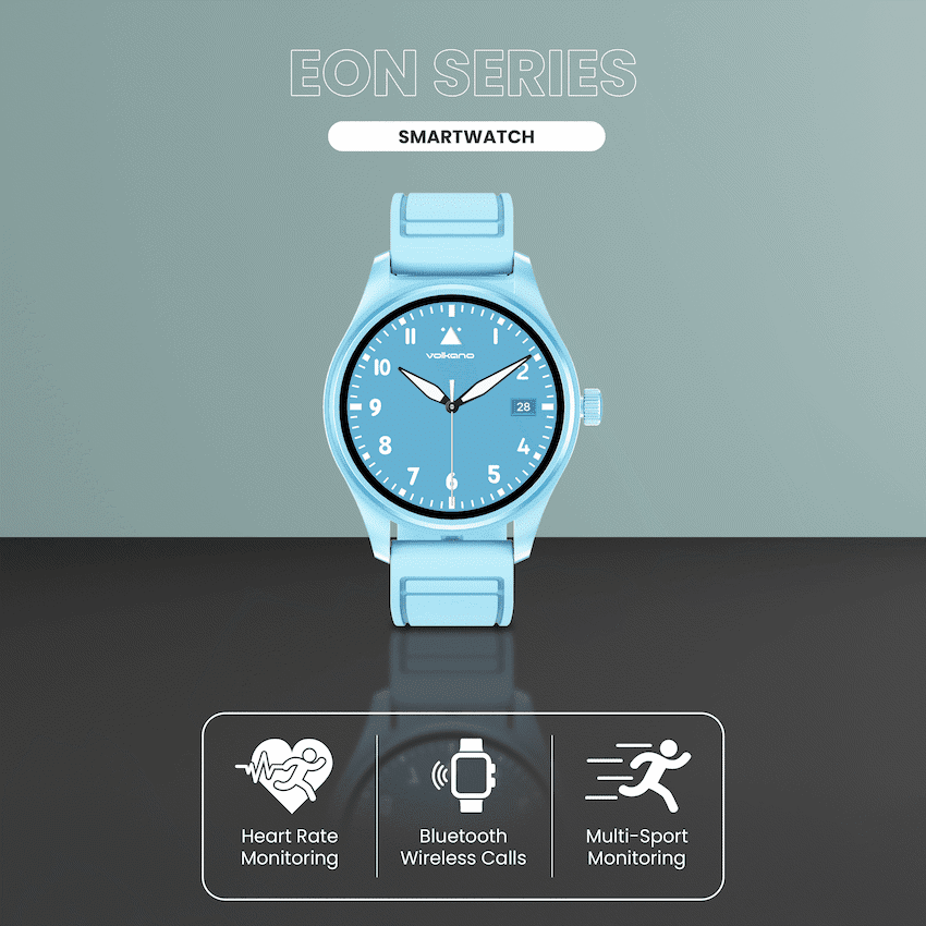 Volkano Eon Series Smartwatch - Light Blue - Image 4