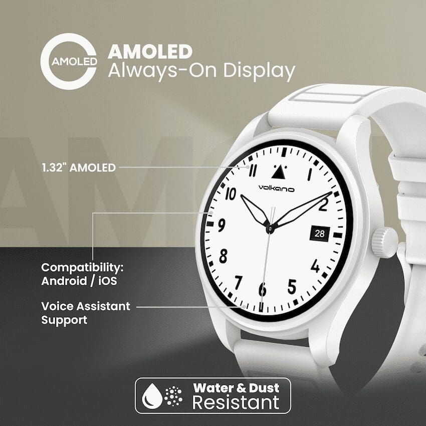 Volkano Eon Series Smartwatch - White - Image 2