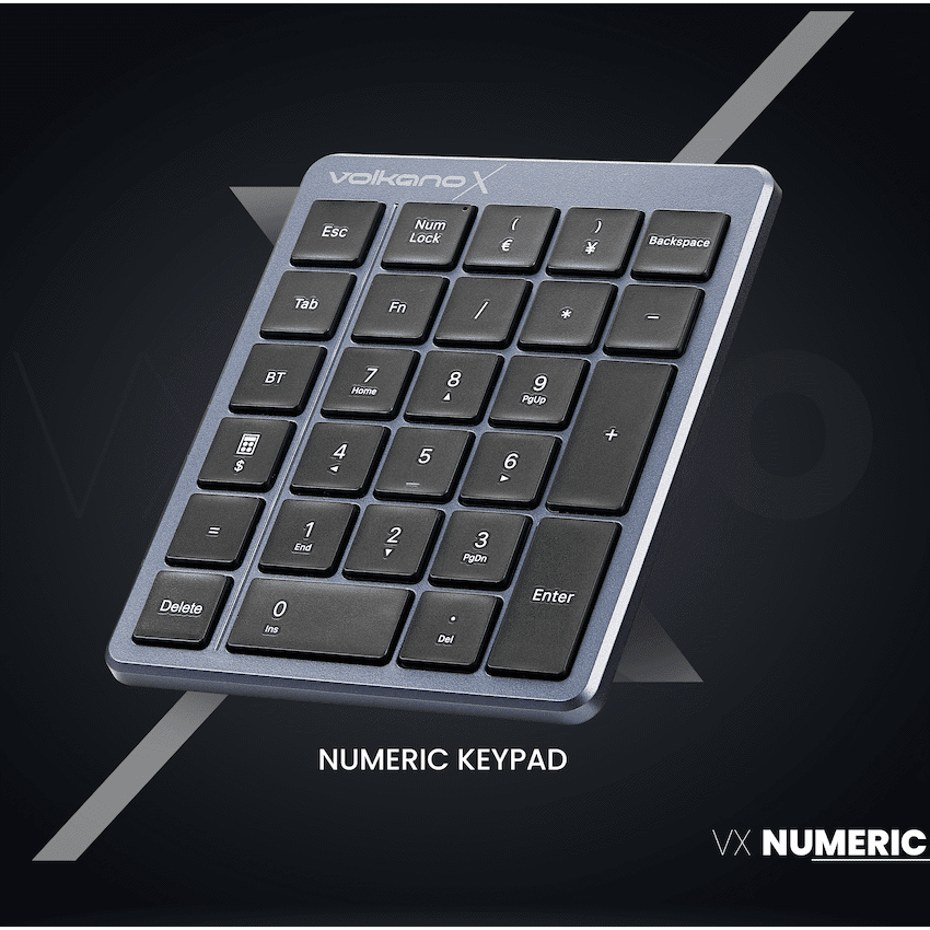 Volkano X Numeric Series Keypad With Scissor keys - Black - Image 4