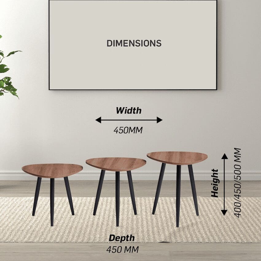 Everfurn Muse 3 Piece Coffee Table - Image 2