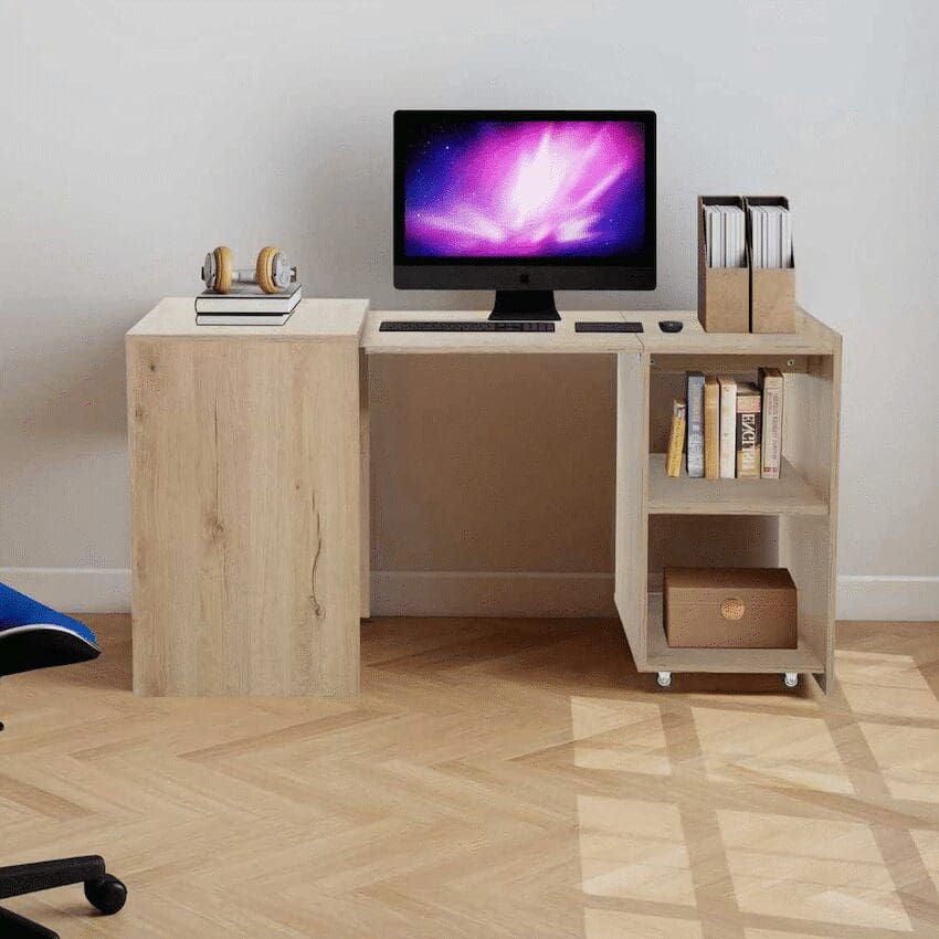 Everfurn Adaptive Desk - Brown - Image 3