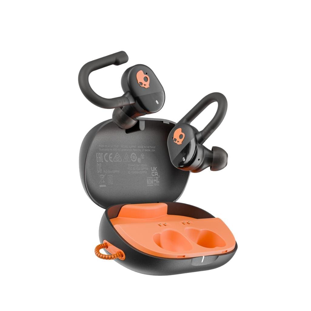 Push® Play Active True Wireless Earbuds - Black/Orange - Image 2