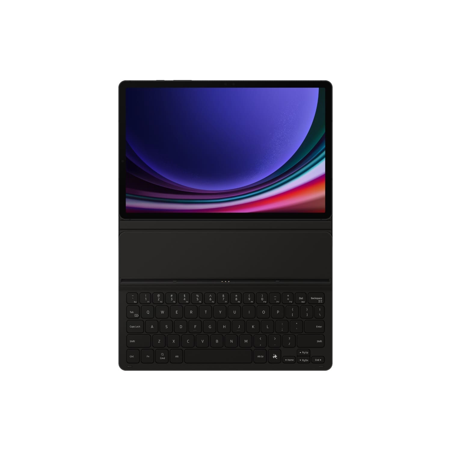 Samsung Keyboard Slim Book Cover AI Key - Samsung Galaxy Tab S10 Lite/S9 - Black - Image 4