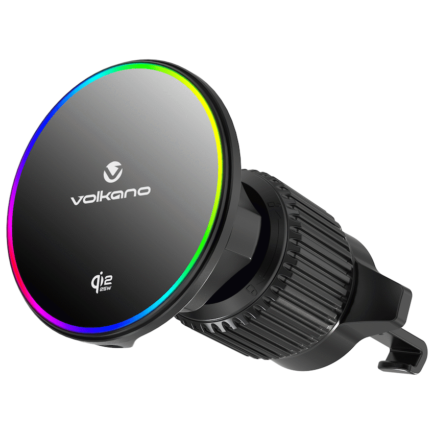 Volkano Volt Series Qi2.2 Magnetic Car Vent Phone Holder - Black