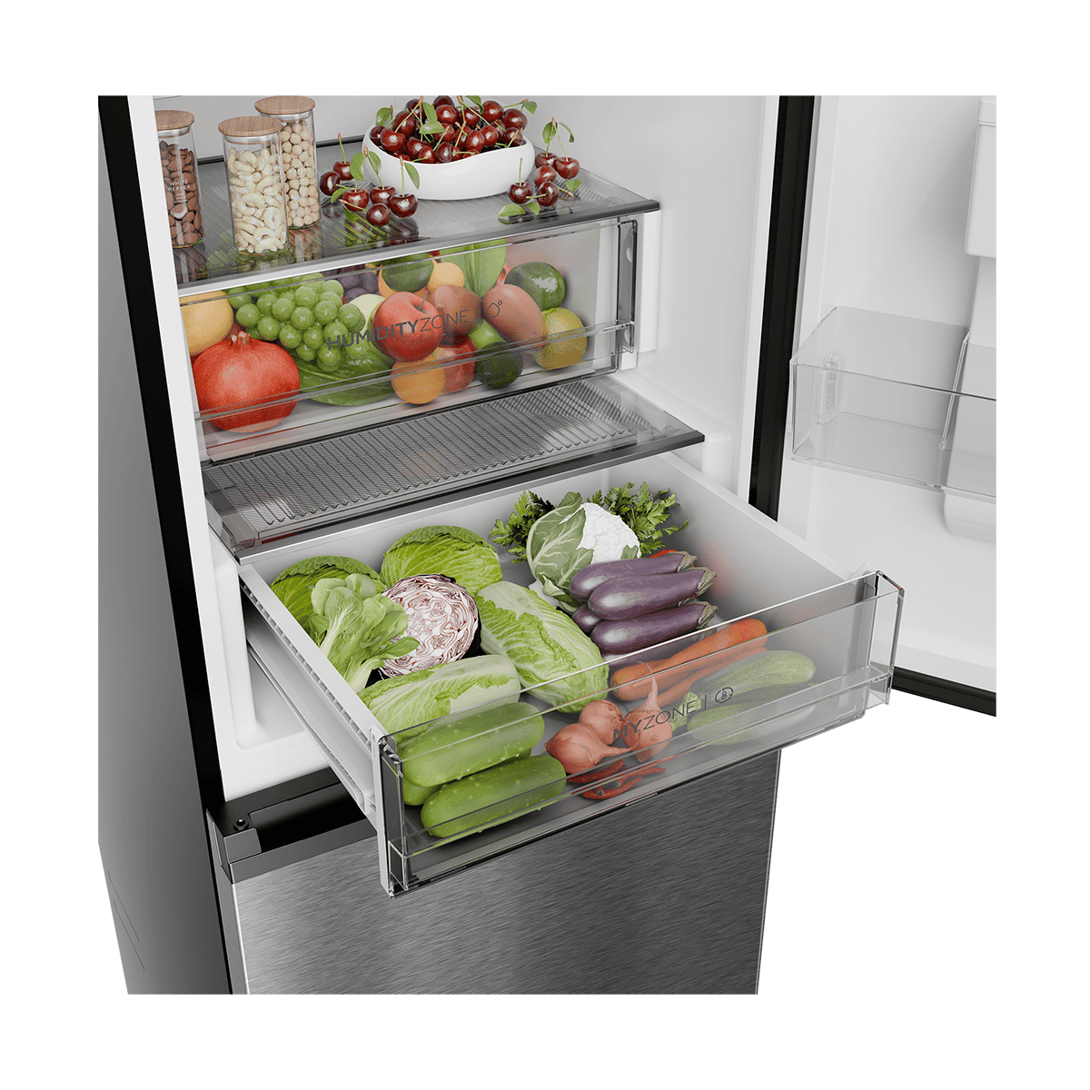 Haier HRF-425VCWRMBL(ZA) 349 L Bottom Freezer Fridge - Image 4