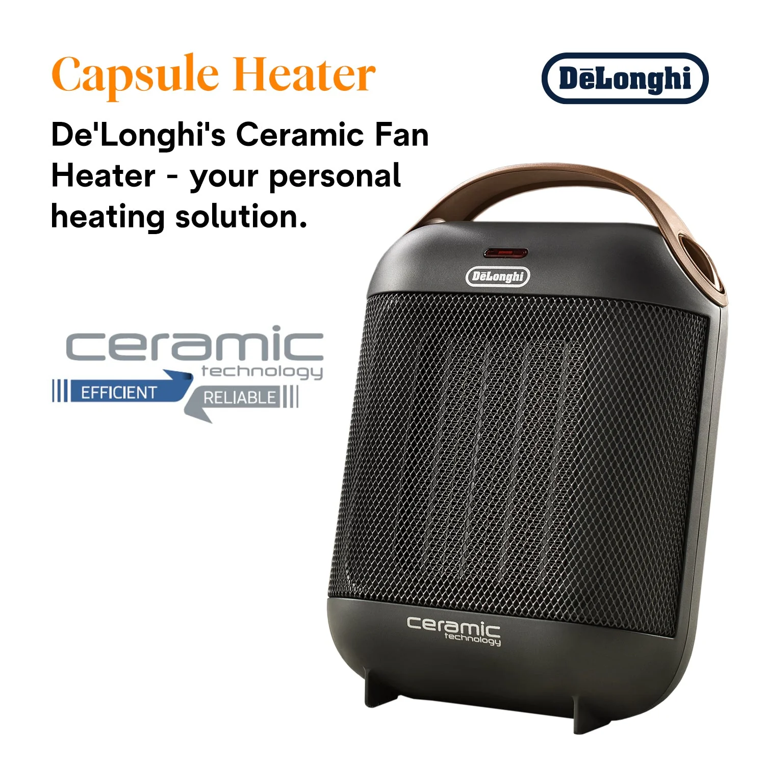 Delonghi HFX30C18.AG Ceramic Fan Heater - Image 2