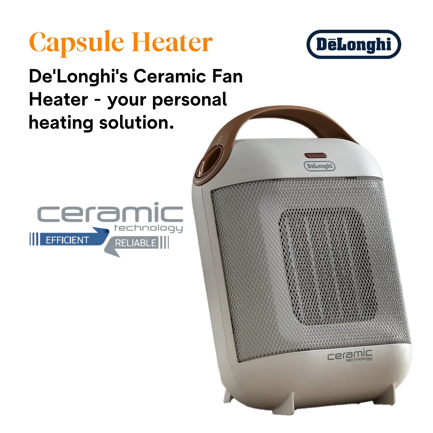 Delonghi 0114571032 Ceramic Fan Heater - Image 3