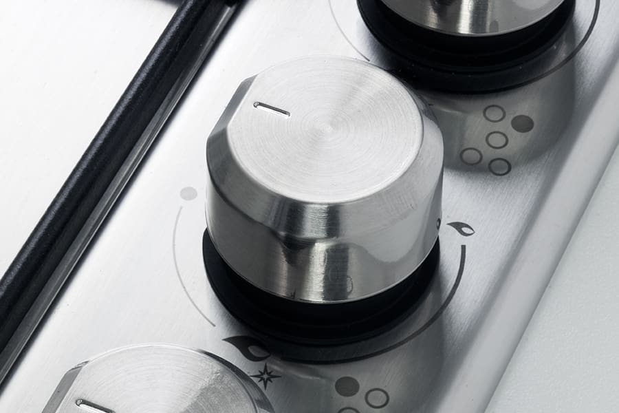 Elba 02/ELIO 65-445 L 4 Burner Gas hob with Wok Burner 60cm Silver - Image 4
