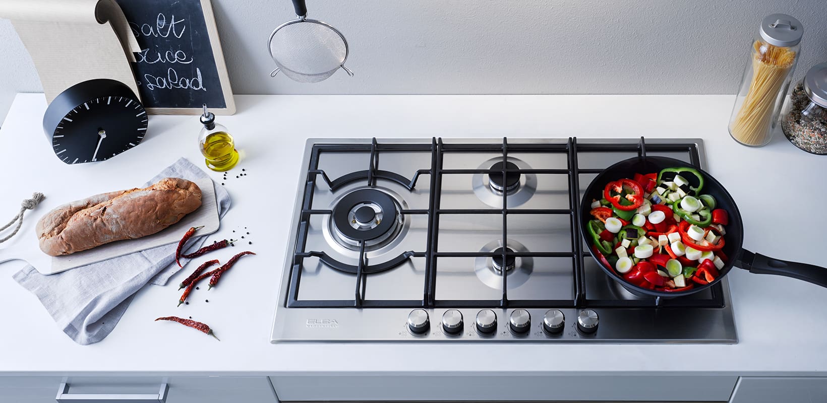 Elba 02/ELIO 95-565 90CM 5 Burner Gas Hob - Image 2