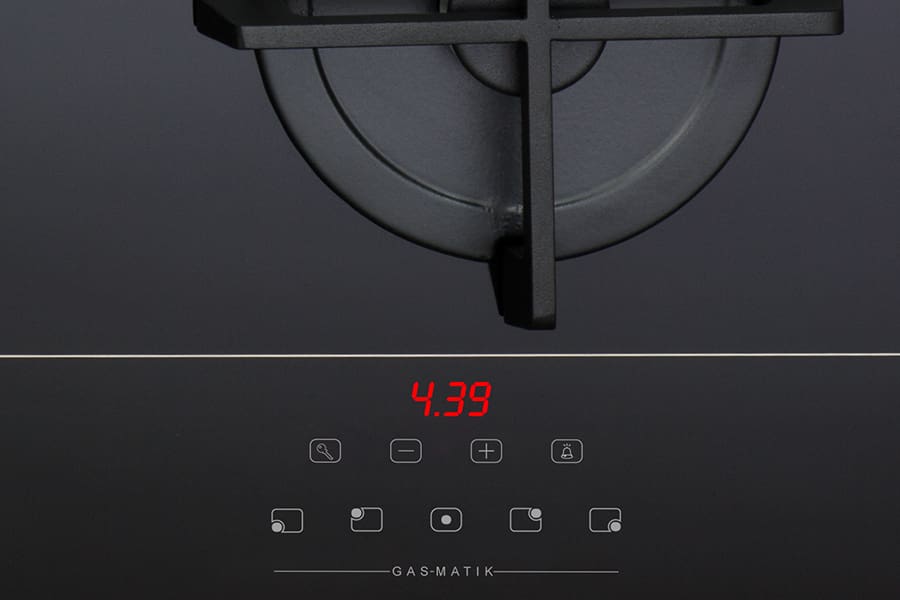 Elba 02/ELIO 95G-MATIK 900mm 5 Burner Gas on Glass Hob - Image 3