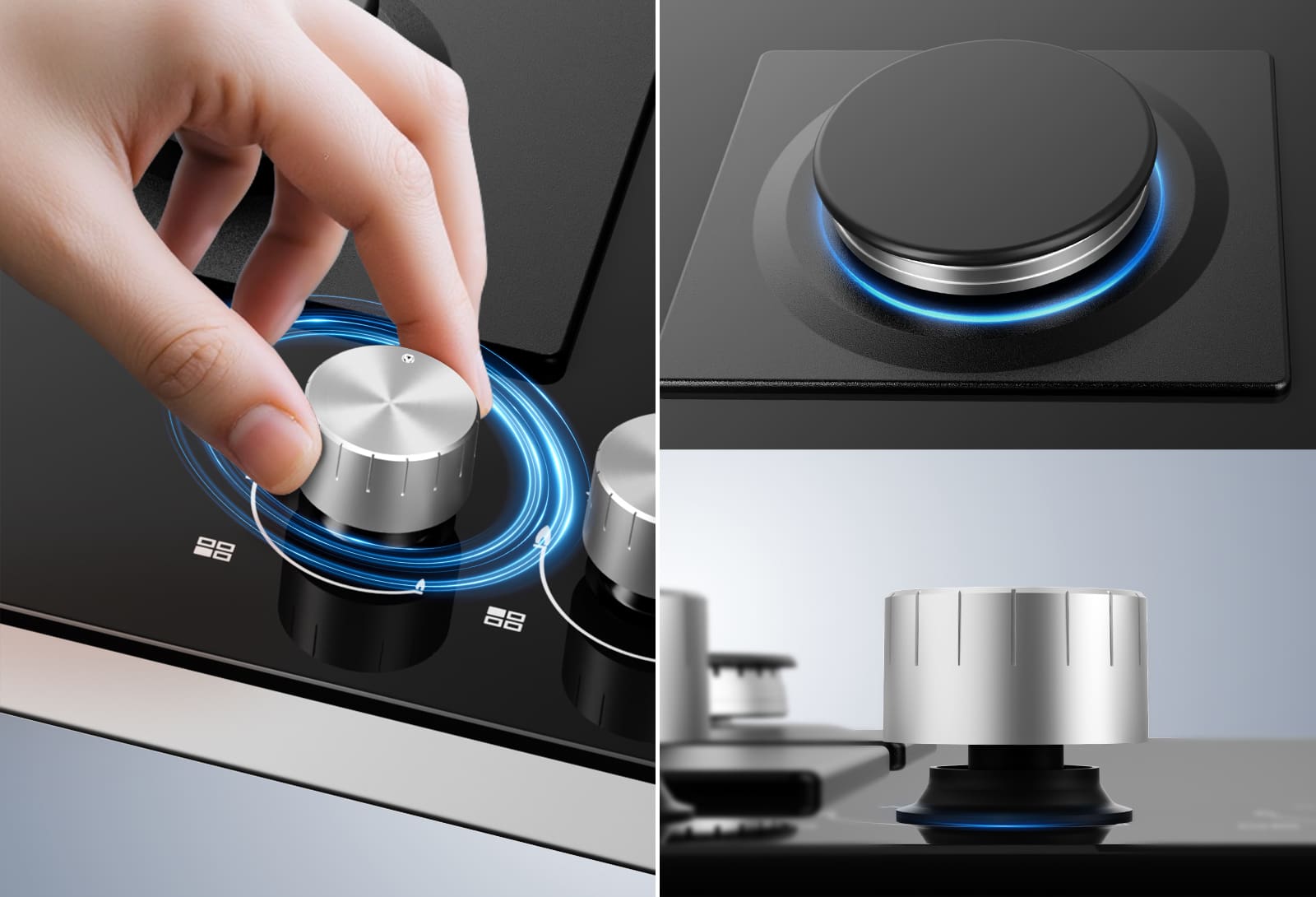 Midea 60GK007 60cm 4 Burner Gas Hob – Black Glass - Image 15