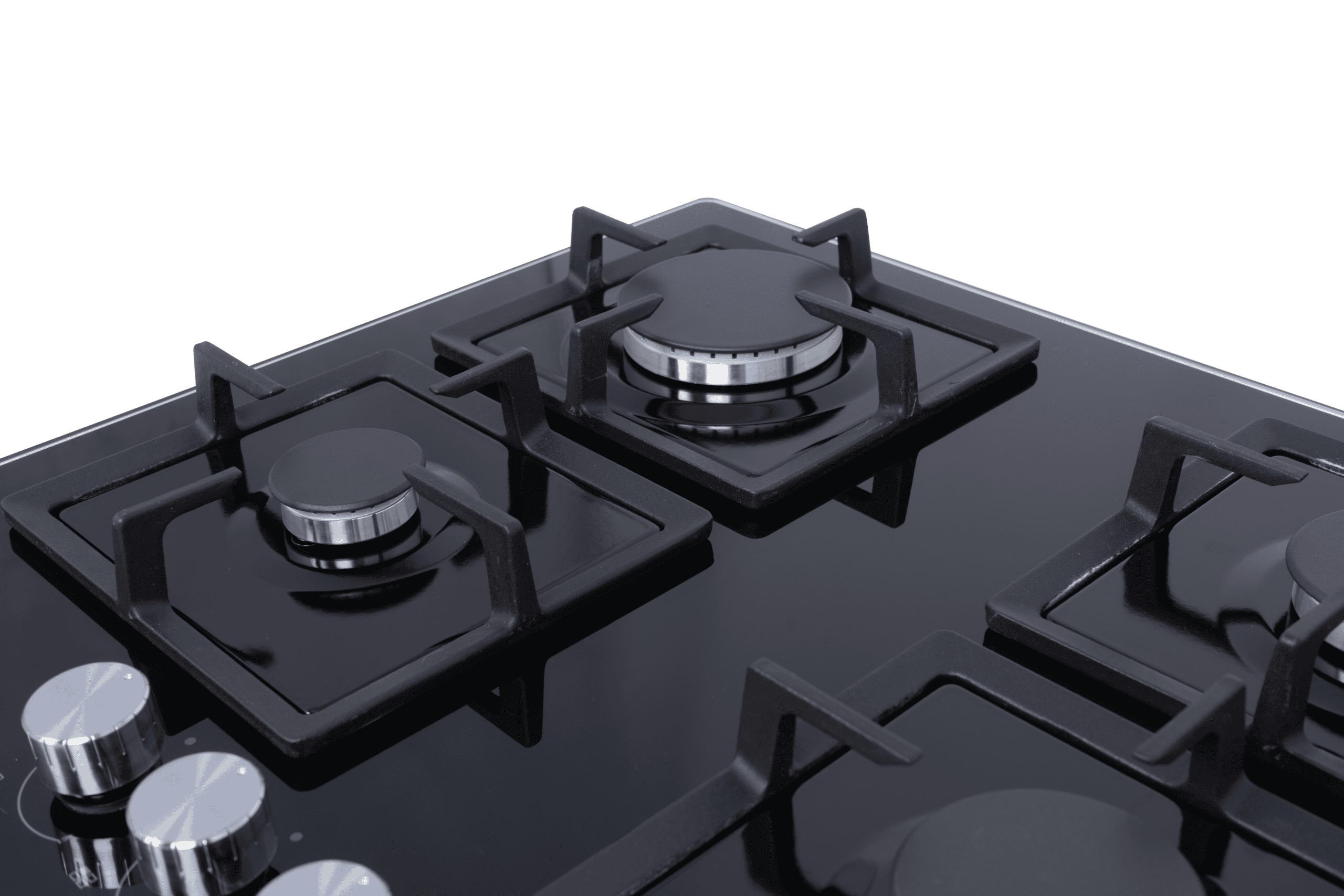 Midea 60GK007 60cm 4 Burner Gas Hob – Black Glass - Image 3