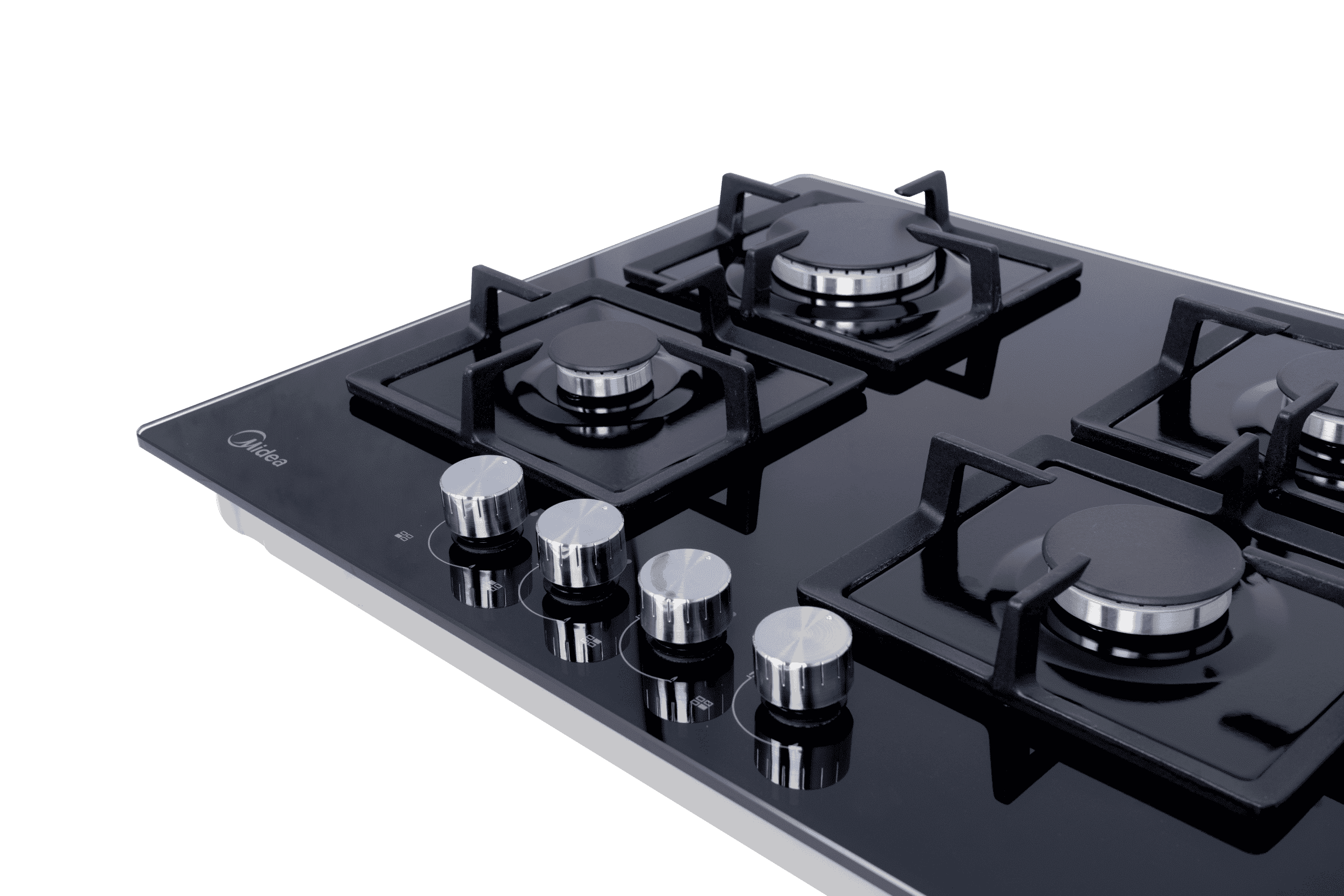 Midea 60GK007 60cm 4 Burner Gas Hob – Black Glass - Image 4