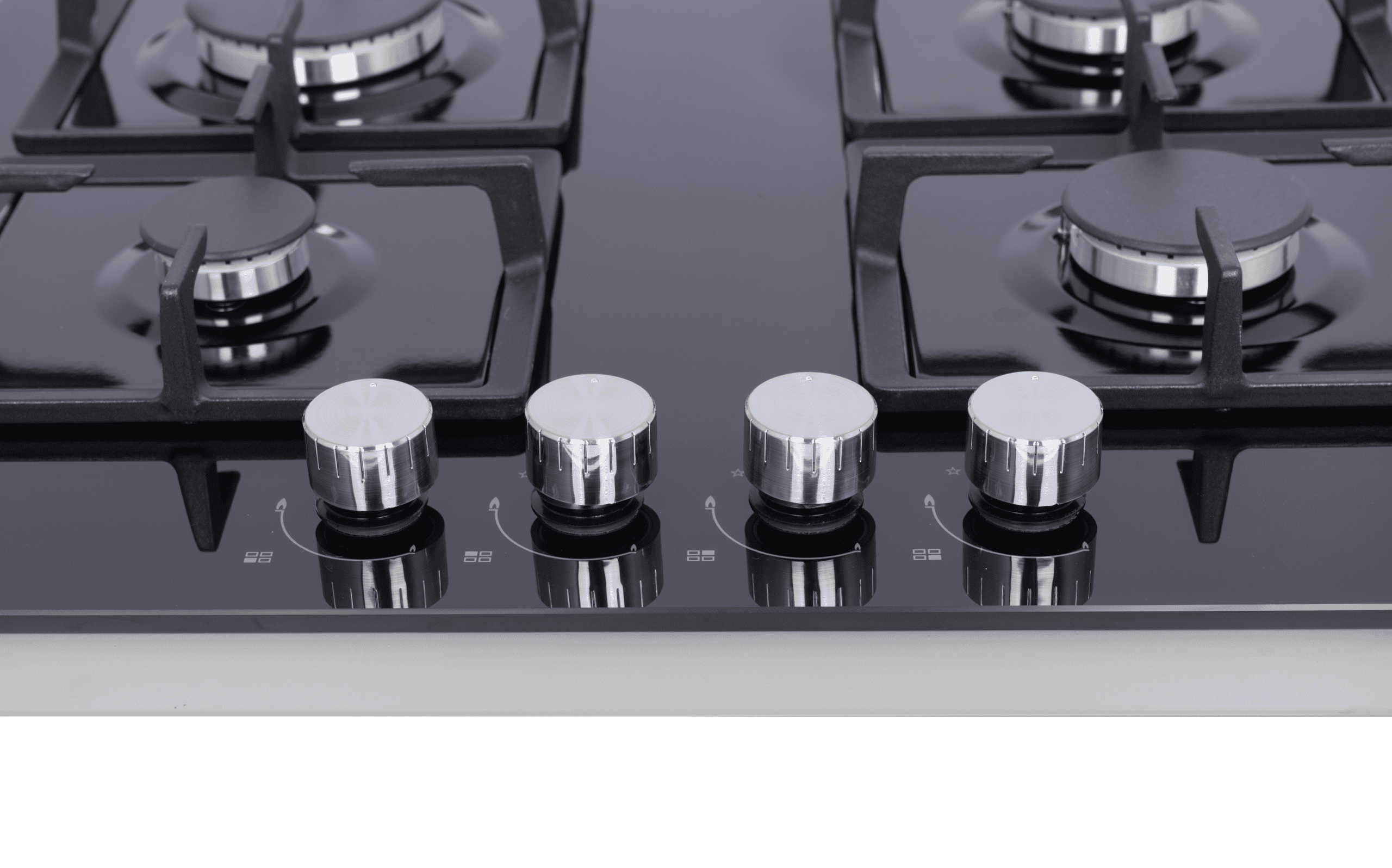 Midea 60GK007 60cm 4 Burner Gas Hob – Black Glass - Image 7