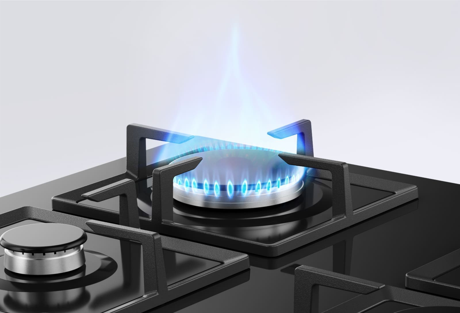 Midea 60GK007 60cm 4 Burner Gas Hob – Black Glass - Image 8