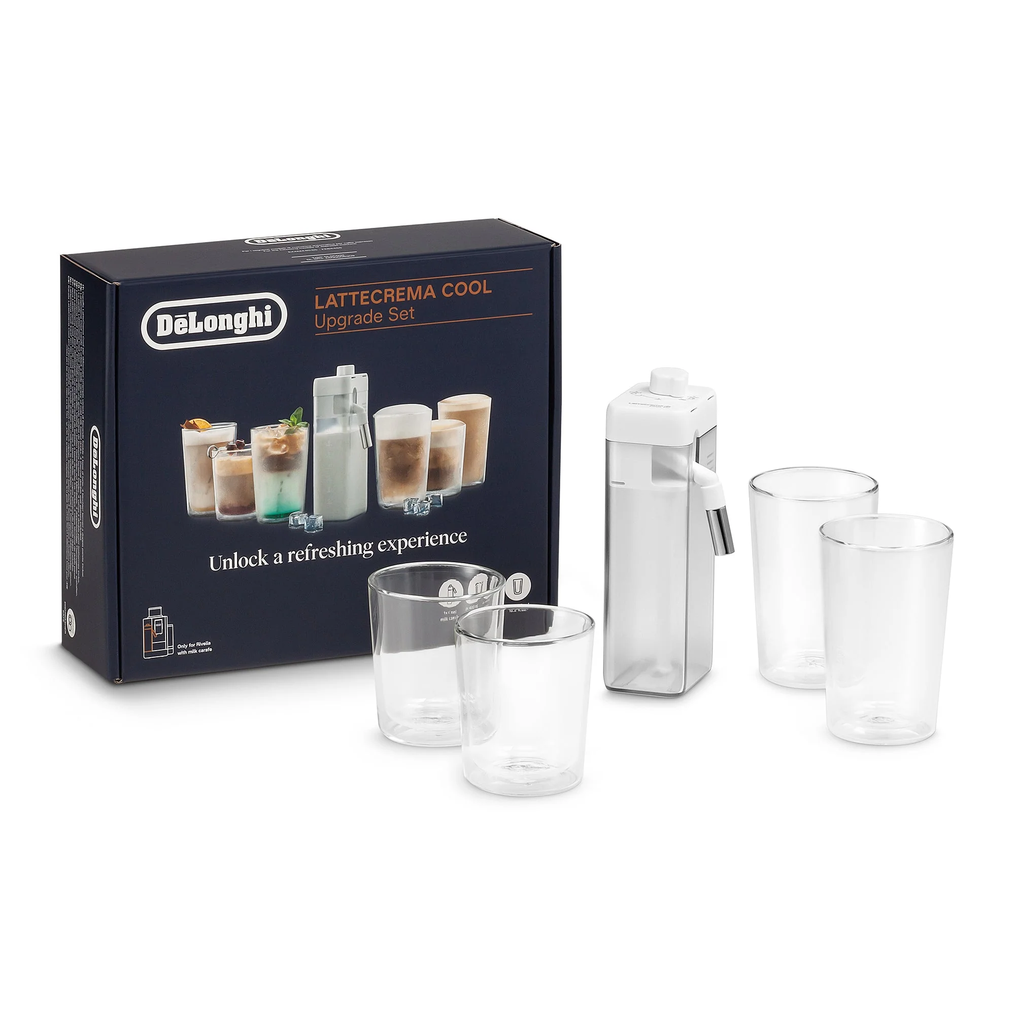 Delonghi DLSC032 Rivelia LatteCrema Cold Milk Frothing Bundle - Image 2
