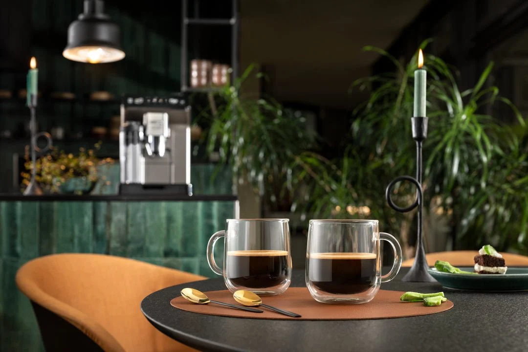 Delonghi DLSC327 Double Walled Glass Coffee Mugs 500ml - Image 5