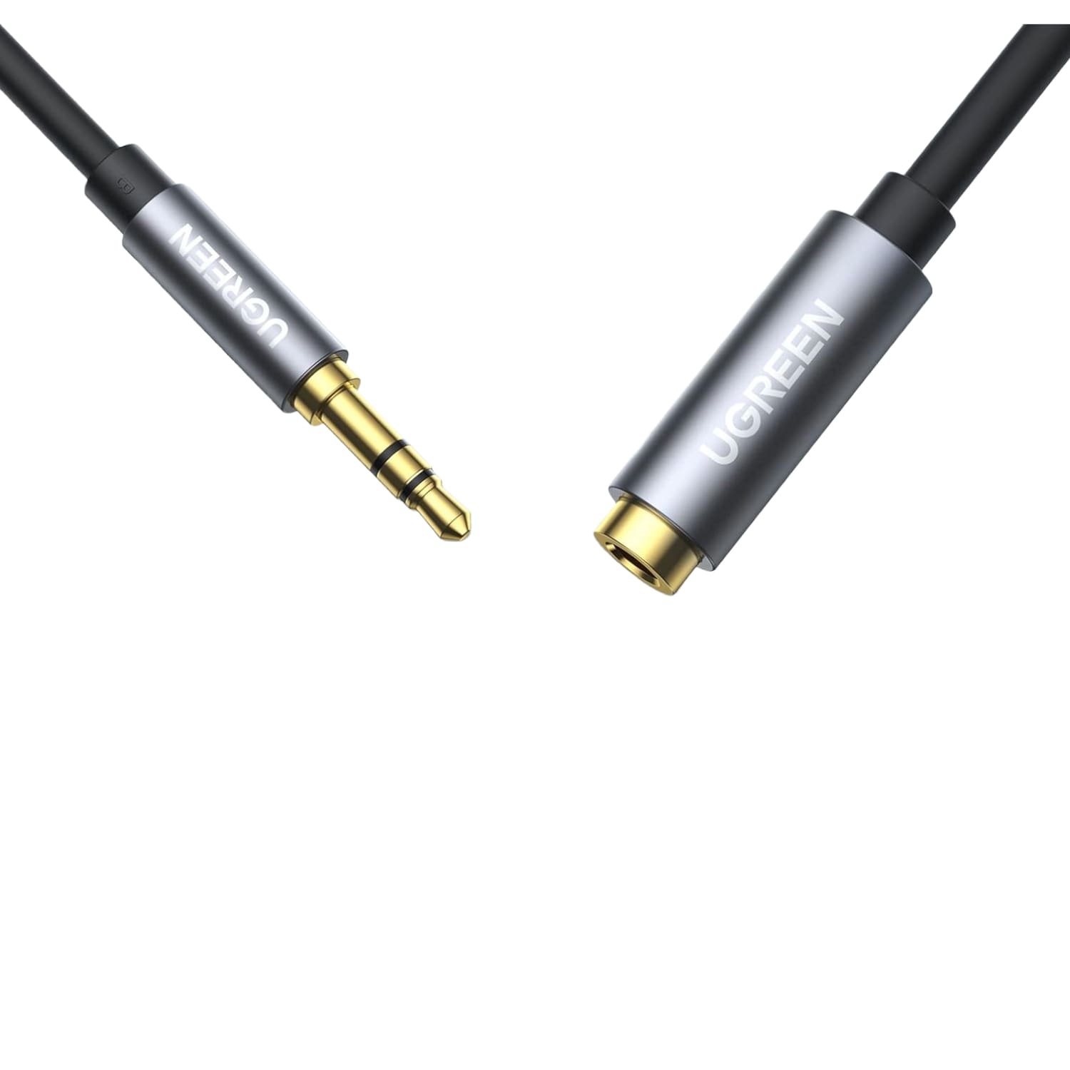 UGREEN AV118 3.5mm AUX Extension Cable 1m – Male to Female –(Black) - Image 2