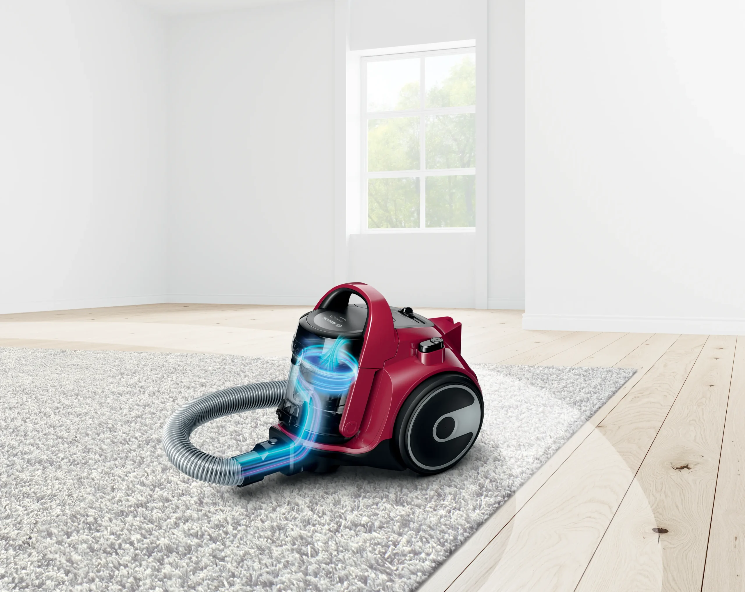 Bosch BGC05AAA2 Serie 2 Red Bagless Vacuum Cleaner - Image 2