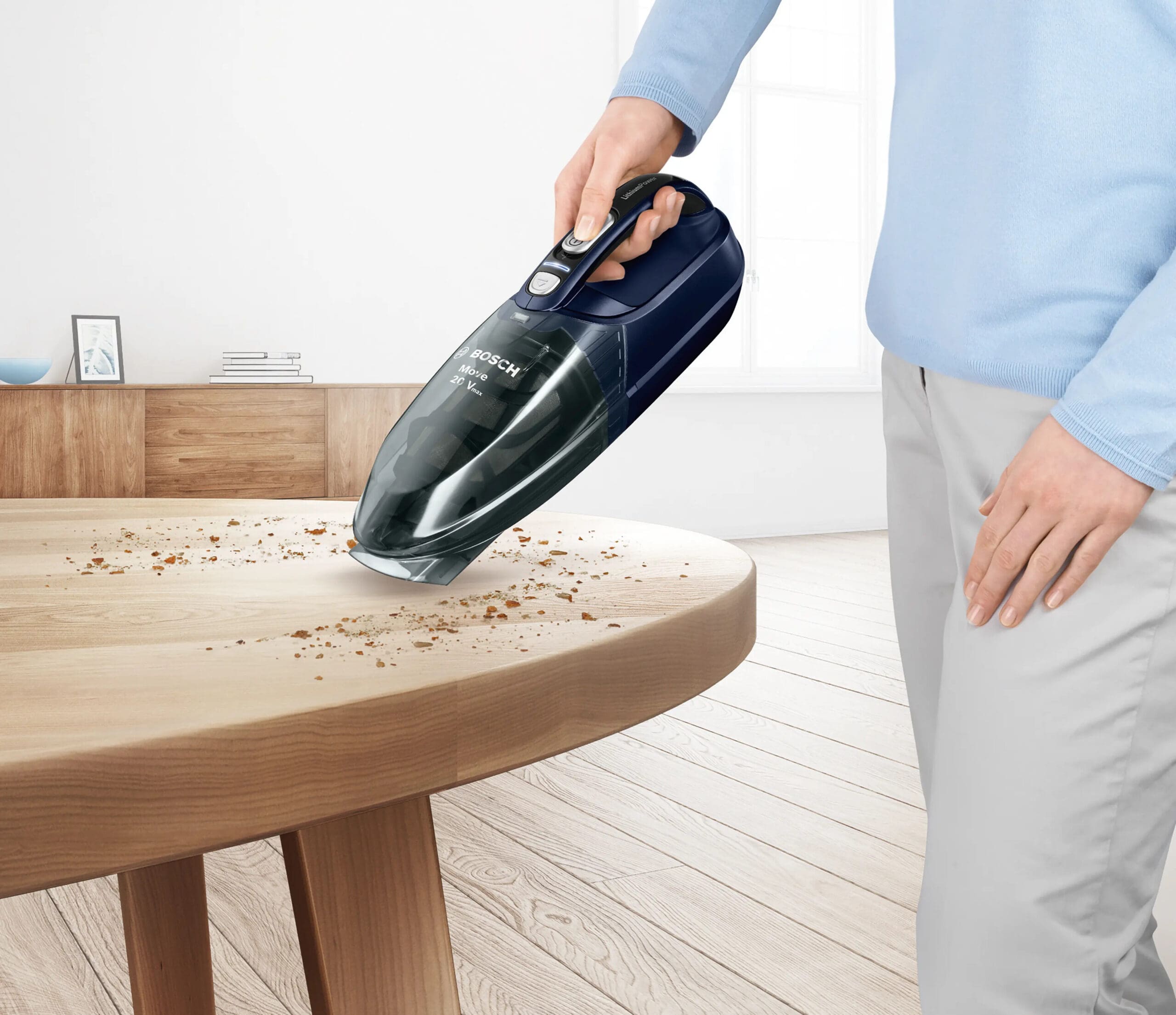 Bosch BHN20L 20.4V Silver Move Cordless Handheld Vacuum Cleaner - Image 5
