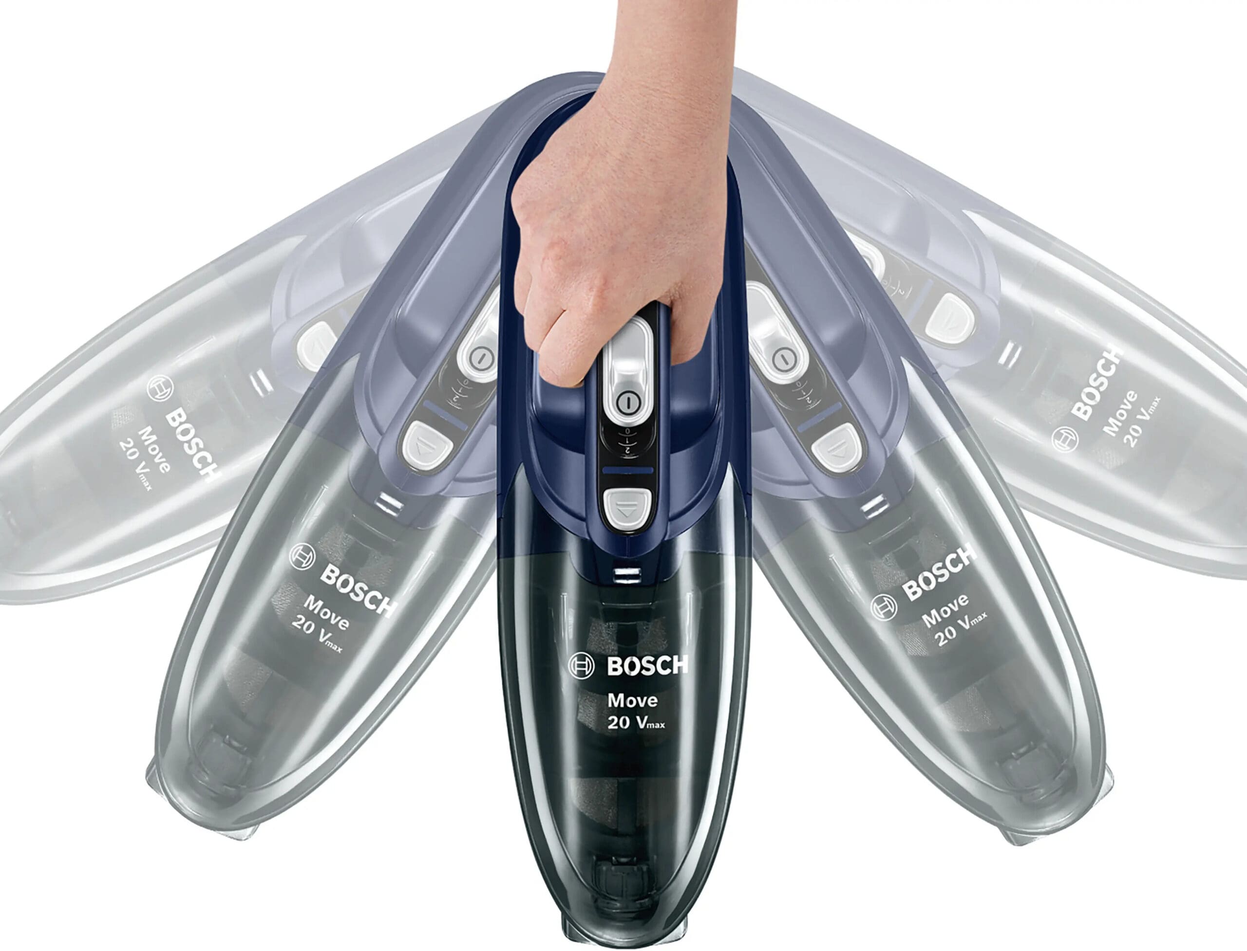 Bosch BHN20L 20.4V Silver Move Cordless Handheld Vacuum Cleaner - Image 7