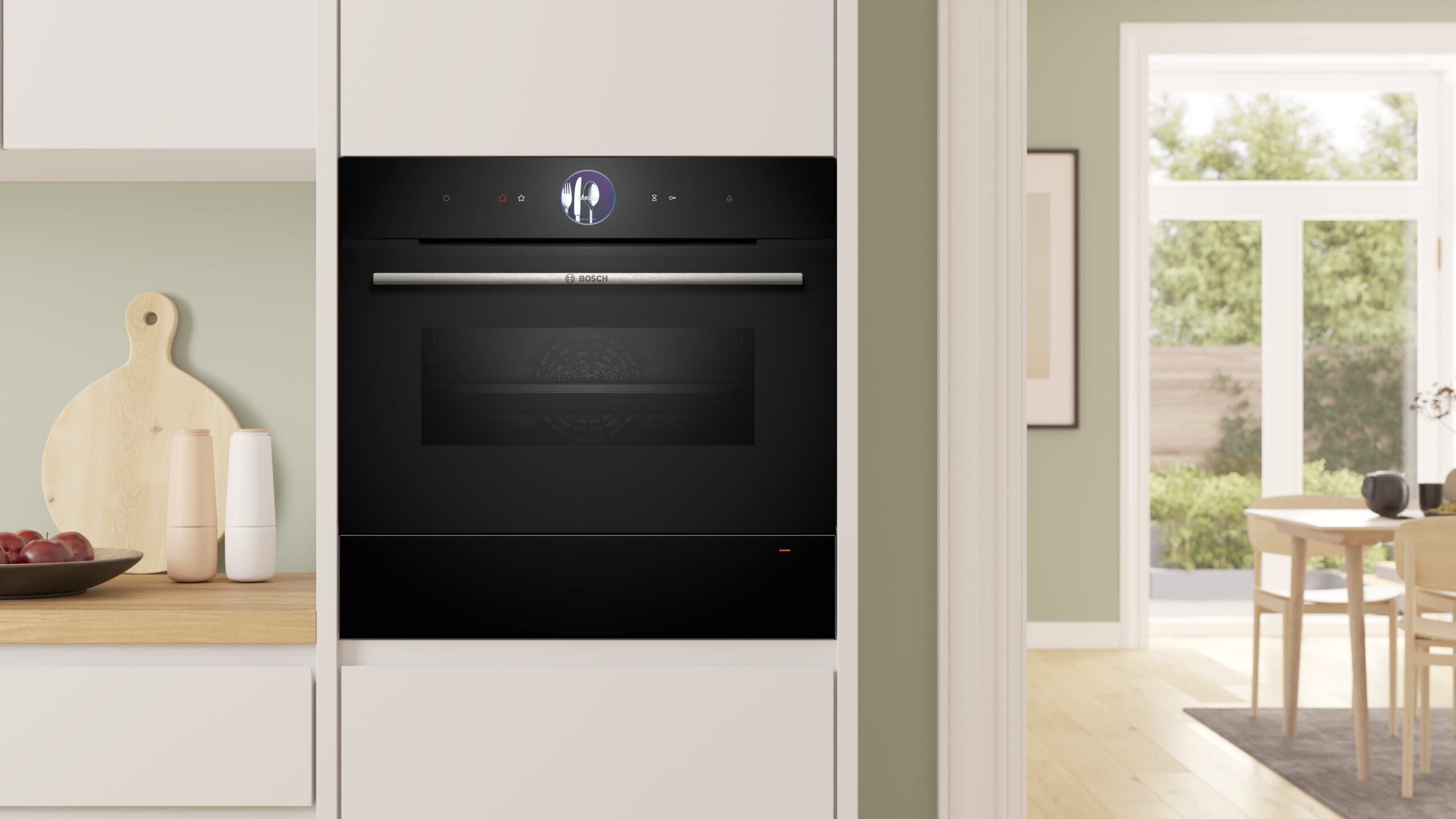 Bosch BIC7101B1 14cm Serie 8 Black Warmer Drawer