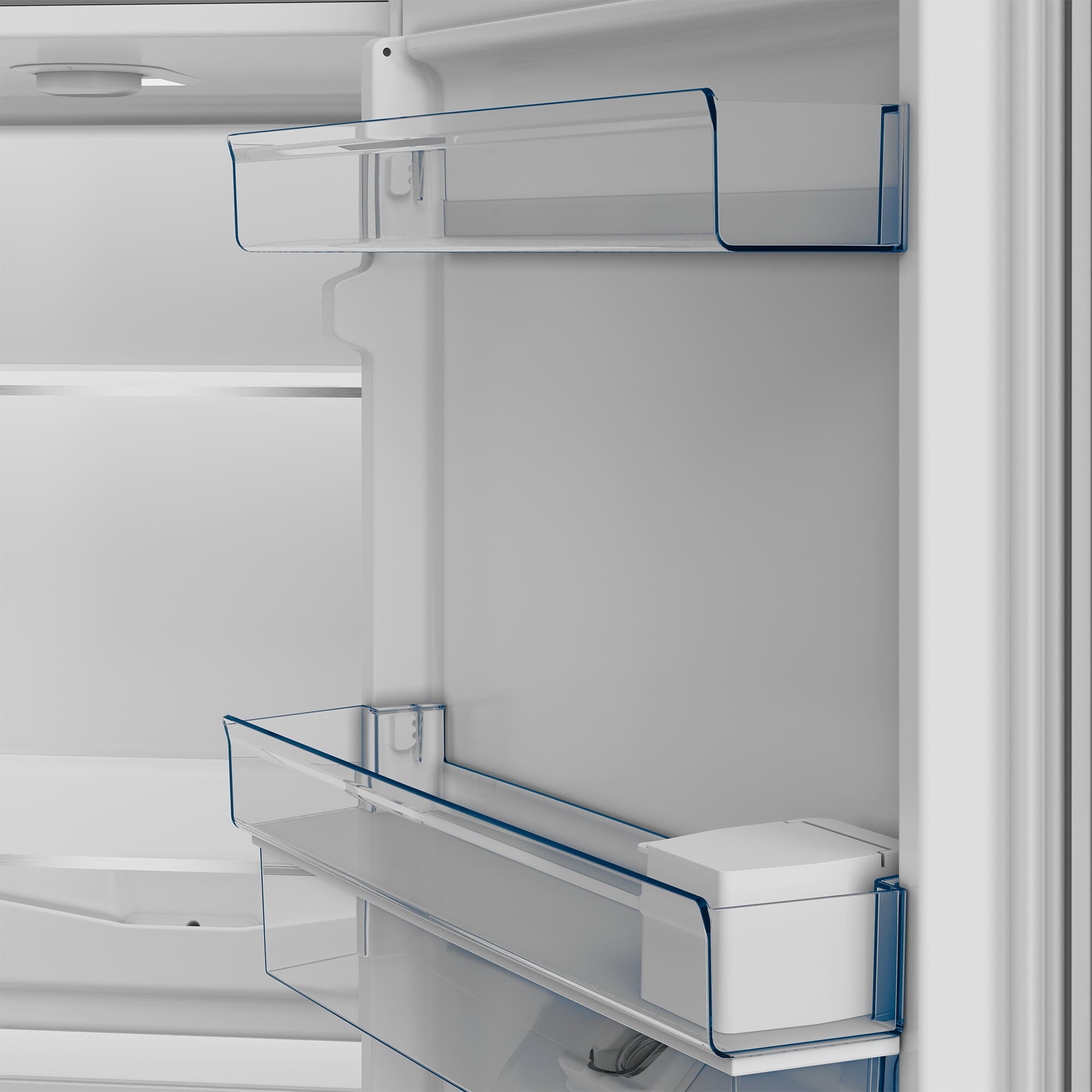 Defy DAC475 54cm Fridge / Freezer WD Satin Metallic