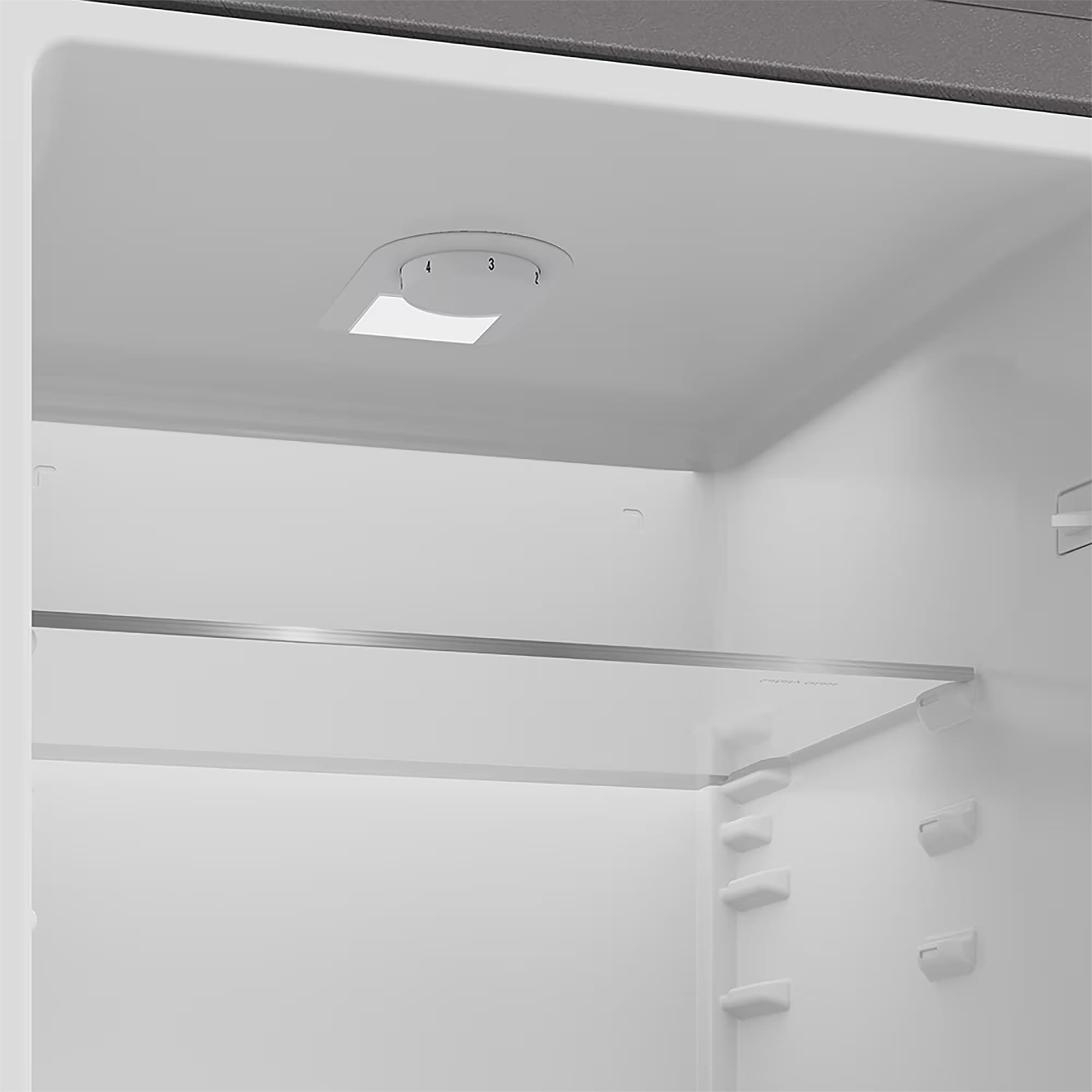 Defy DAC475 54cm Fridge / Freezer WD Satin Metallic