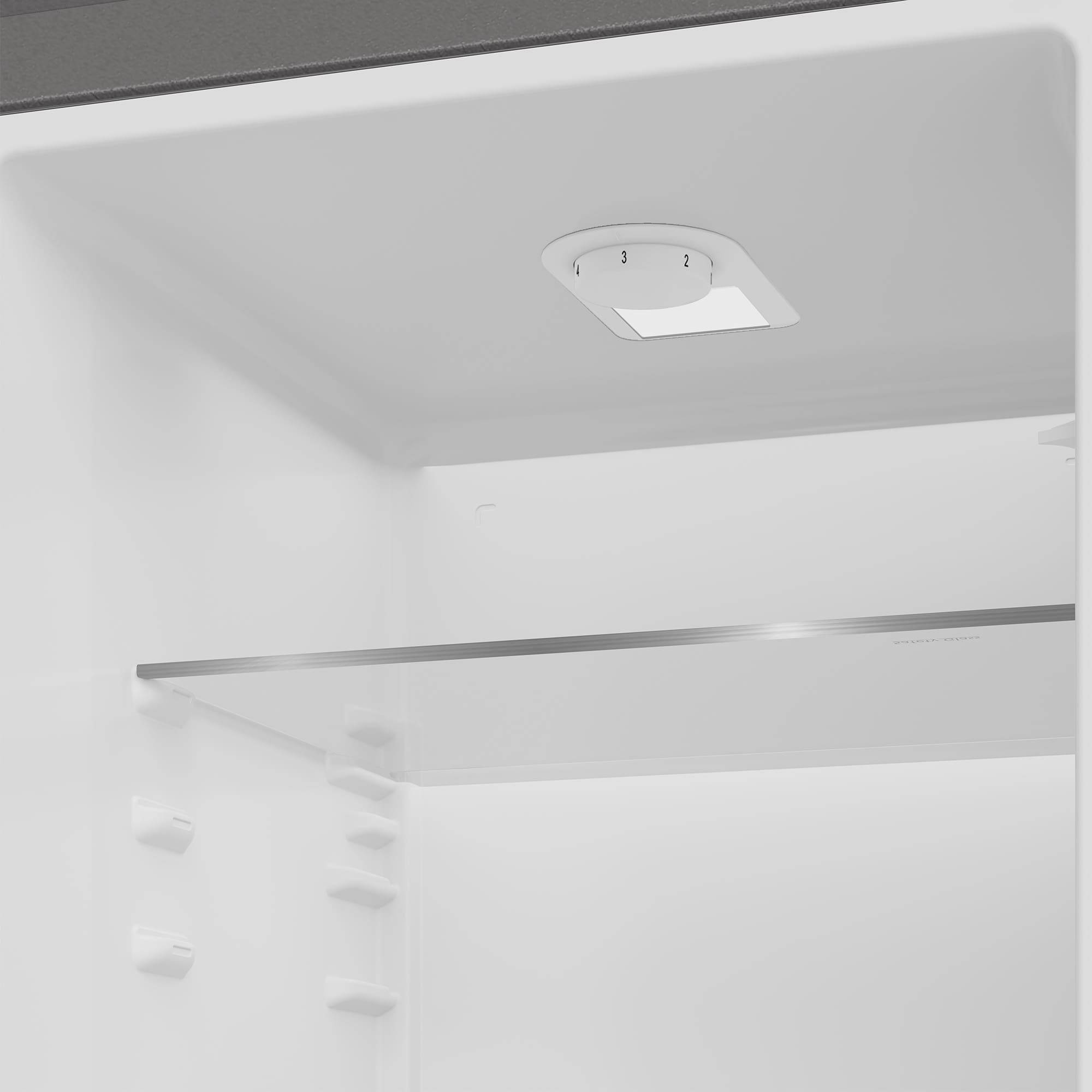 Defy DAC475 54cm Fridge / Freezer WD Satin Metallic