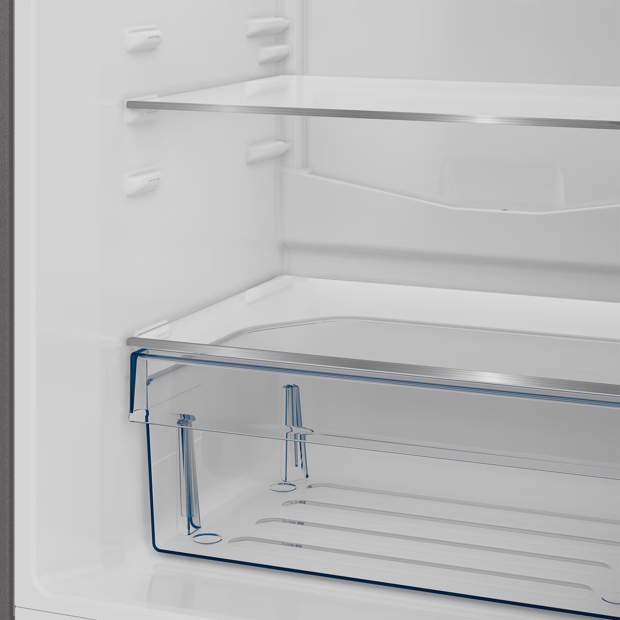 Defy DAC475 54cm Fridge / Freezer WD Satin Metallic