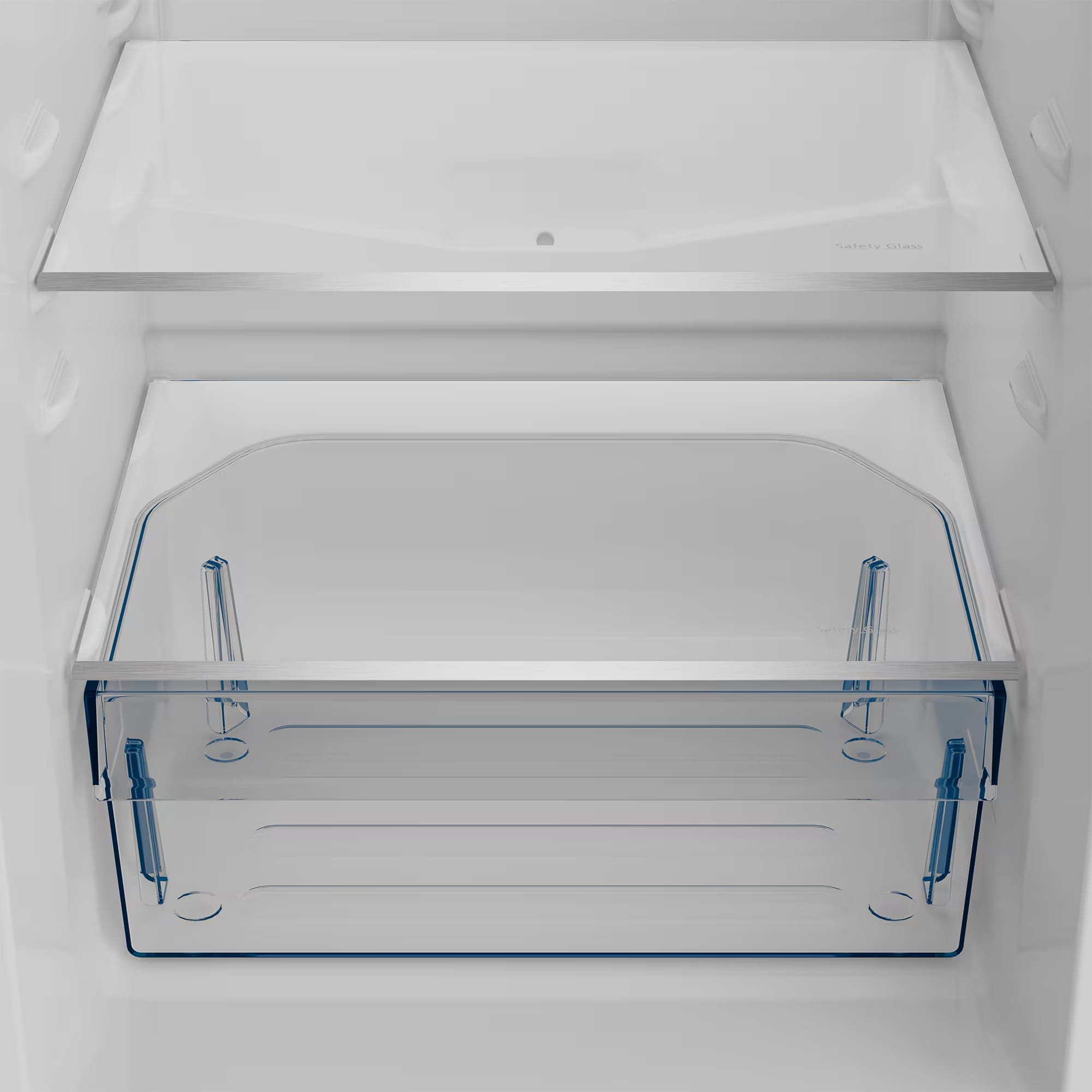 Defy DAC475 54cm Fridge / Freezer WD Satin Metallic