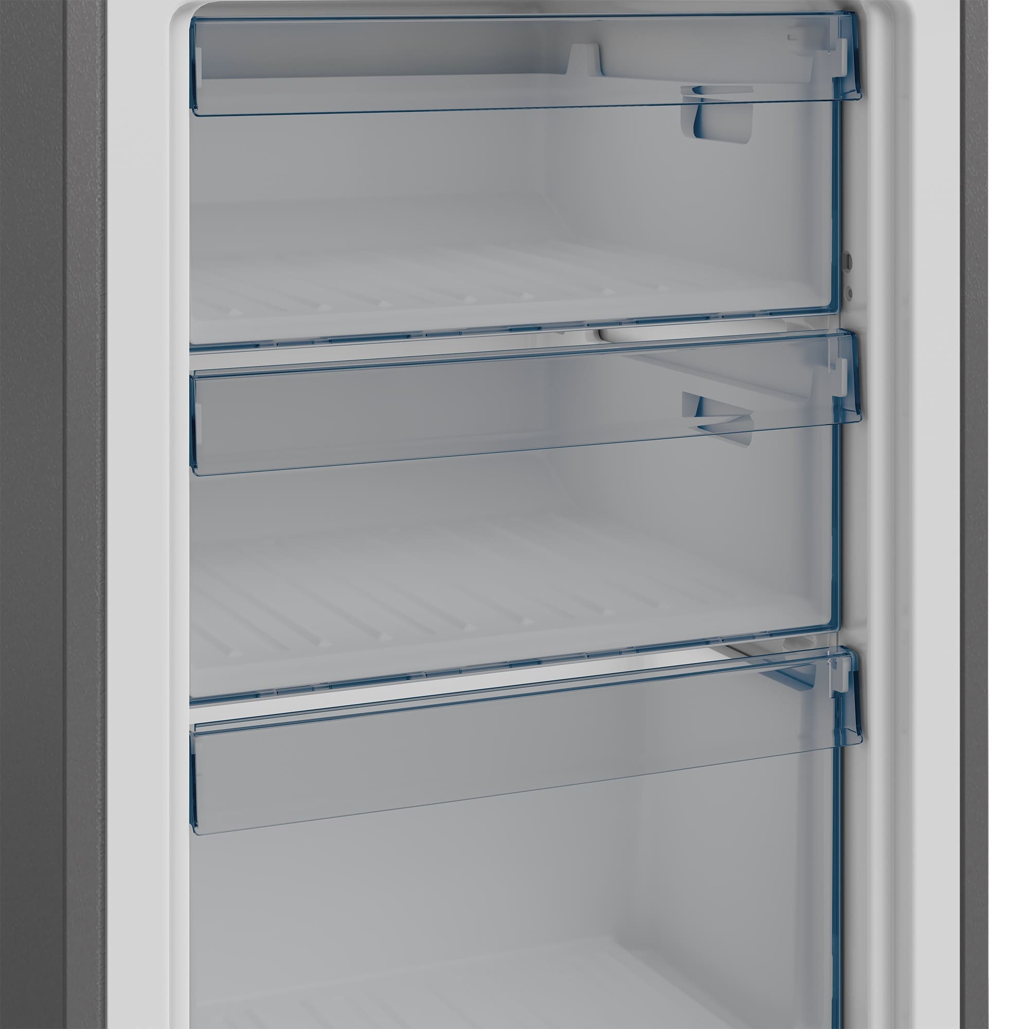 Defy DAC475 54cm Fridge / Freezer WD Satin Metallic